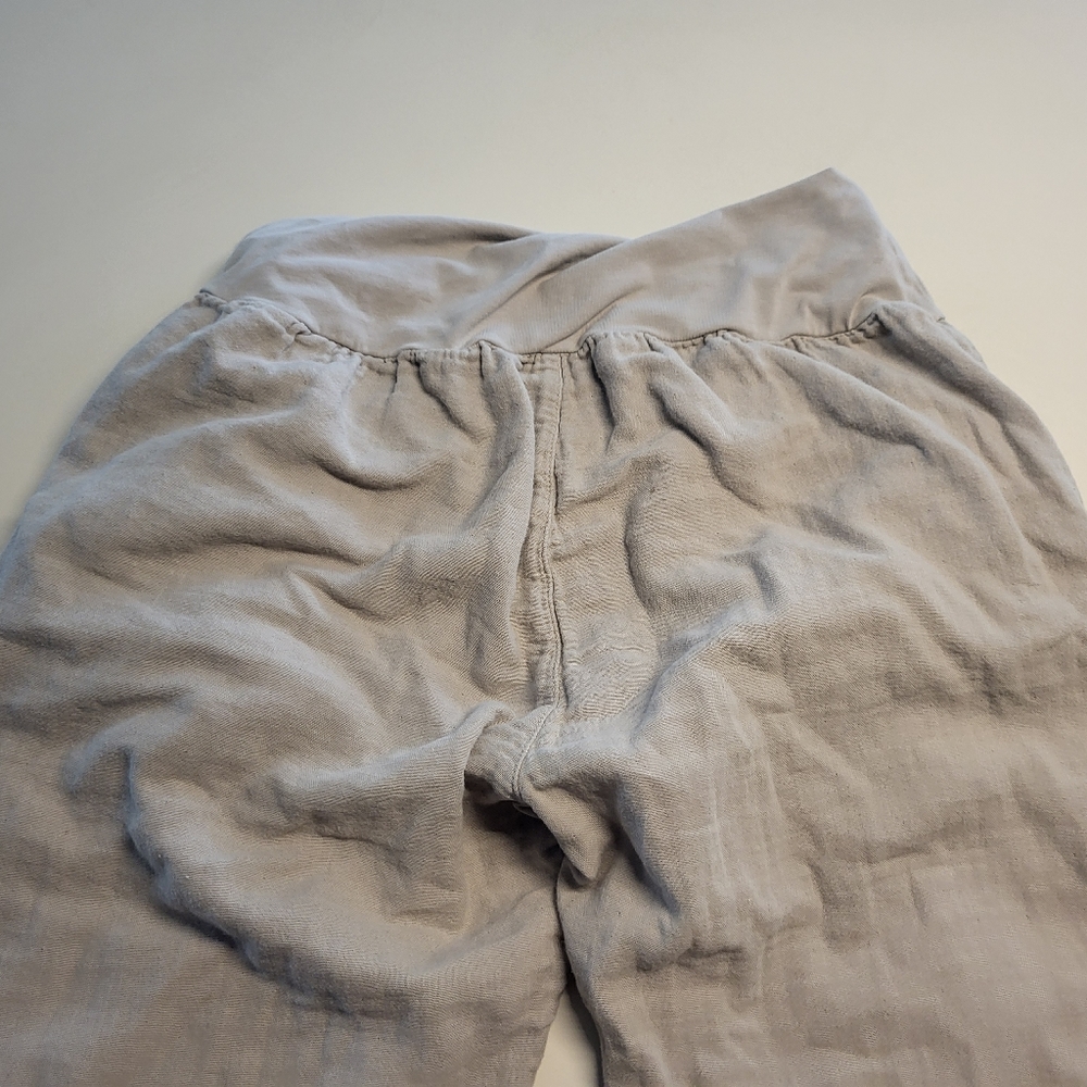 European Culture Capri Pants Cream Beige Size S - Picture 5 of 14